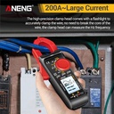 Aneng ST185  Digital Clamp Meter Multimeter 4000 Counts True RMS 200A