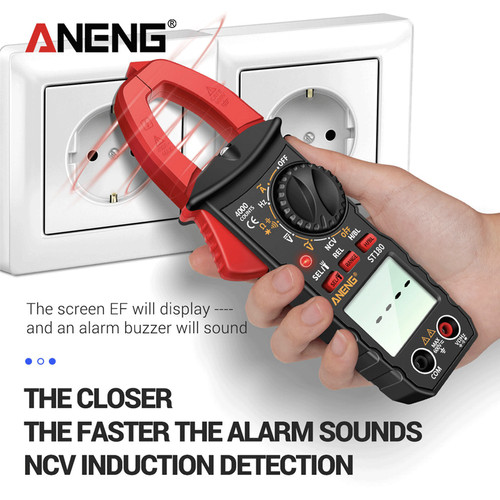 Aneng ST180 Clamp Meter Multitester Digital Tang Amper Light Original