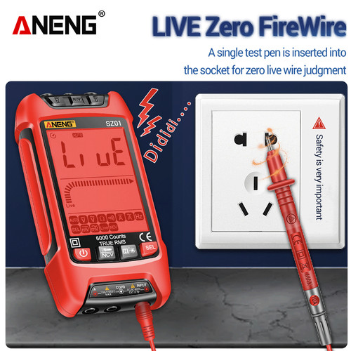 Aneng SZ01 Multimeter Digital 6000 Counts True RMS AC DC Original
