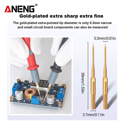 Aneng PT1028 Kabel Digital Multimeter Test Lead Needle Kit 1000V Ori