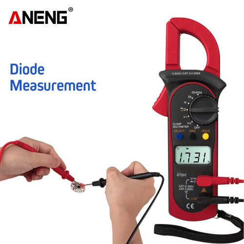 Aneng ST201 Tang Ampere 400A AC Digital Clamp Meter Original