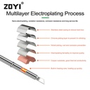 ZOYI ZT-T65-KR Mata Solder T65 Heating Element Electric Soldering Iron Tip Silver