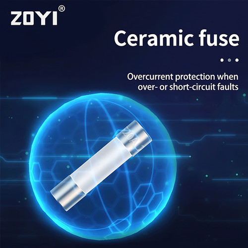 ZOYI Fuse Keramik Fuse For Multimeter Instrument 200mA 3.5mmx10mm 250V