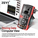 ZOYI ZT-702S Digital Oscilloscope Multimeter 48M/S 10MHZ PC Waveform