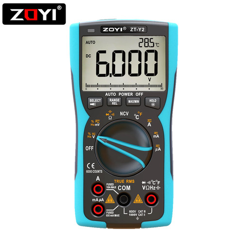 ZOYI ZT-Y2 True RMS Multimeter Digital Auto / Manual Range Capasistor