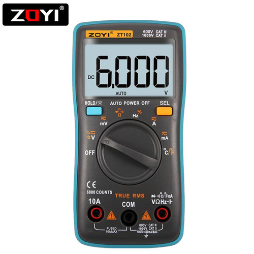 ZOYI ZT-102 True RMS Multimeter Multitester Digital Avometer Original