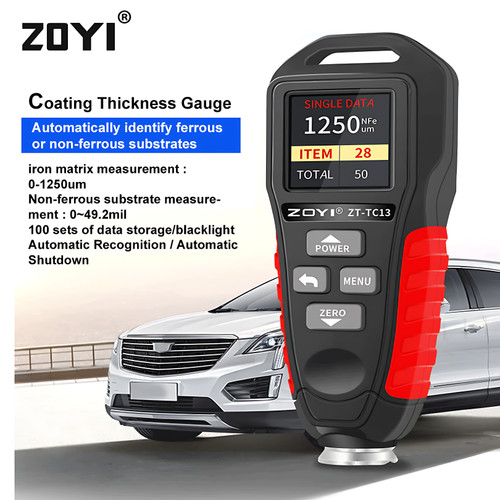 ZOYI ZT-TC13 Coating Thickness Gauge Alat Ukur Ketebalan Cat