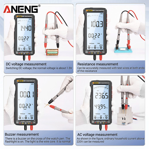 Aneng 681 Smart Digital Multimeter Rechargeable Capacitance Original