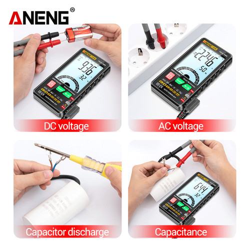 Aneng 616 Multimeter Digital Large Screen Multifunctional True Rms Ori