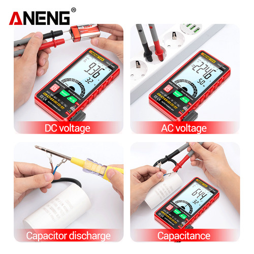 Aneng 616 Digital Multimeter 6000 Counts Ultra thin Intelligent Ori