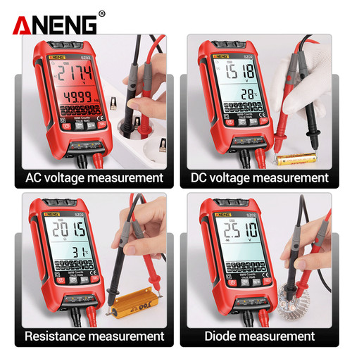 Aneng SZ02 Multimeter Digital Smart Burn NCV Sensing Position Original