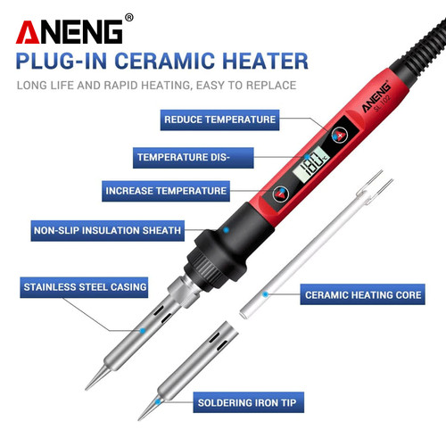Aneng SL102-16 Solder Digital Kit Set Adjustable Temperature Original
