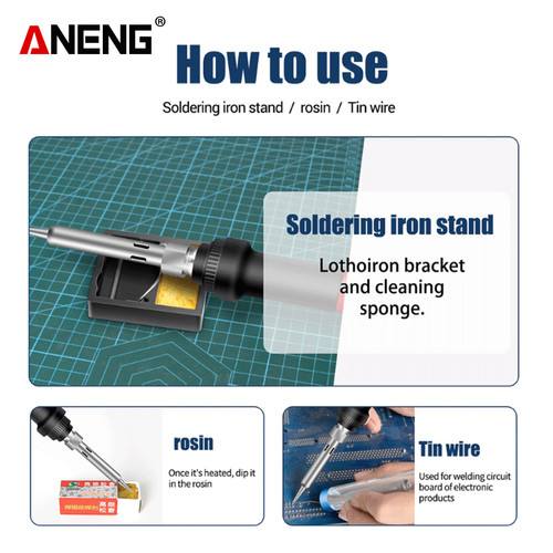Aneng SL101-24 Soldering Iron Kit Set Adjustable Temperature Original
