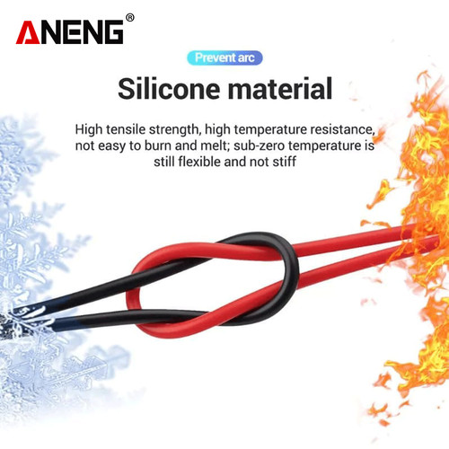 Aneng PT1033 Kabel Multimeter Digital 20A Silicon Rubber Wire Original