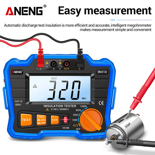 Aneng MH10 Digital Megohmmeter Megger Meter Insulation Earth Original