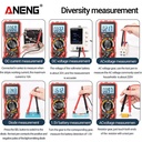 Aneng SZ302 Multimeter Digital AC DC Tester NCV Detektor Original