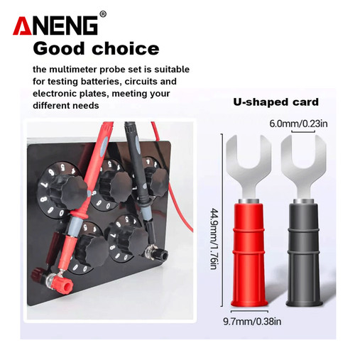 Aneng PT1028 Kabel Digital Multimeter Test Lead Needle Kit 1000V Ori