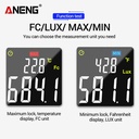 Aneng GN201 Digital Lux Meter 200K Lux Meter Photometer Uv Original