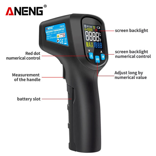 Aneng TH01A Thermometer Infrared IR Digital Non Contac Oringinal