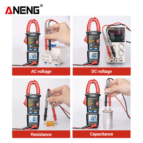 Aneng ST183 Tang Ampere Digital Multimeter Tester Clamp Original