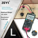 ZOYI ZT102L Digital Multitester Multimeter Industors Lengkap Kapasitor