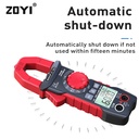 ZOYI ZT-QS4 Tang Amper True Rms 4000 Count AC Current Diode NCV Auto