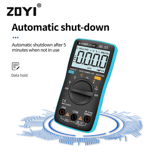 ZOYI ZT-100 Auto Multimeter Digital Multitester Avometer Original