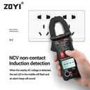 ZOYI ZT-QB9 Auto Range Clamp Meter Tang Ampere AC Dan DC Current 600A