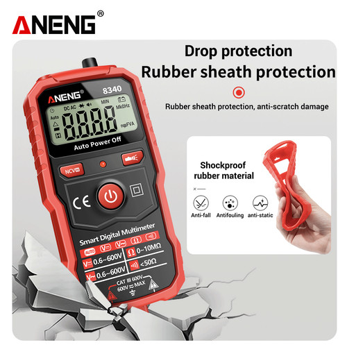 Aneng 8340 Multimeter Digital Voltmeter Ohm Meter 1999 Counts Original