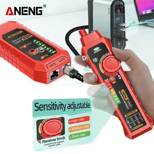 Aneng M469C M469C Smart Network Cable Tester RJ45 RJ11 LAN Cable Tester Finder Wire Tracker