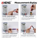 Aneng A830L Profesional Eletric Smart Digital Multimeter Triode Ori