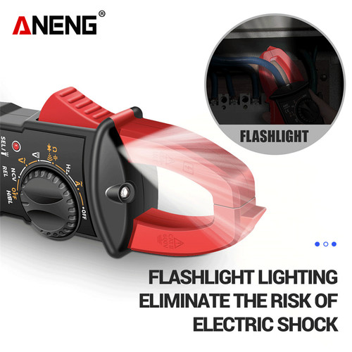 Aneng ST180 Clamp Meter Multitester Digital Tang Amper Light Original