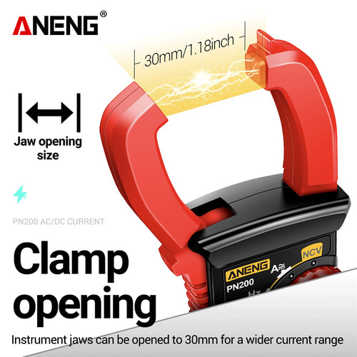 Aneng PN200 Digital Clamp Meter DC/AC 600A Current 4000 Counts Ori