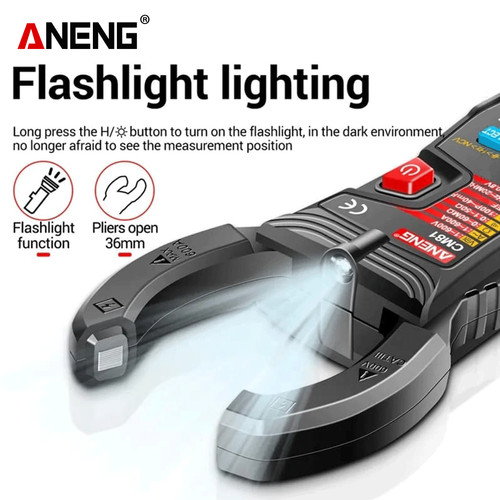 Aneng CM81 Clamp Meter AC Current Ammeter Tester Car Hz Capacitance