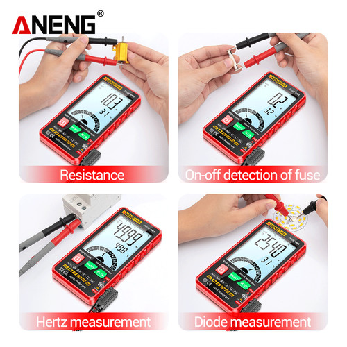 Aneng 616 Digital Multimeter 6000 Counts Ultra thin Intelligent Ori
