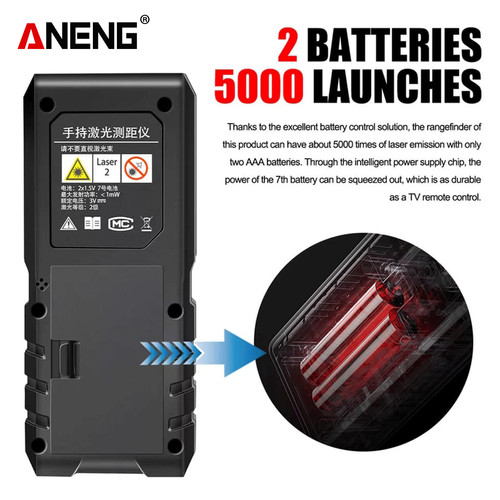 Aneng C60 Pengukur Jarak Laser Digital Distance 60 Meter Original