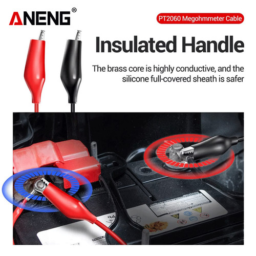 Aneng PT2060 Kabel Digital Multimeter Aligator U-Shape Wire 1000 V Ori