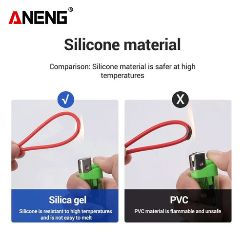 Aneng PT1033 Kabel Multimeter Digital 20A Silicon Rubber Wire Original