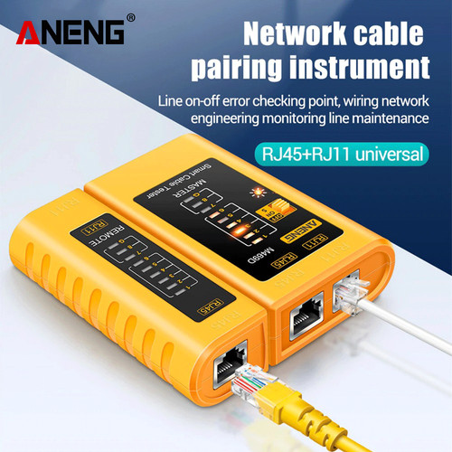 Aneng M469D Tester Jaringan Internet Telpon Network RJ45 RJ11 Original