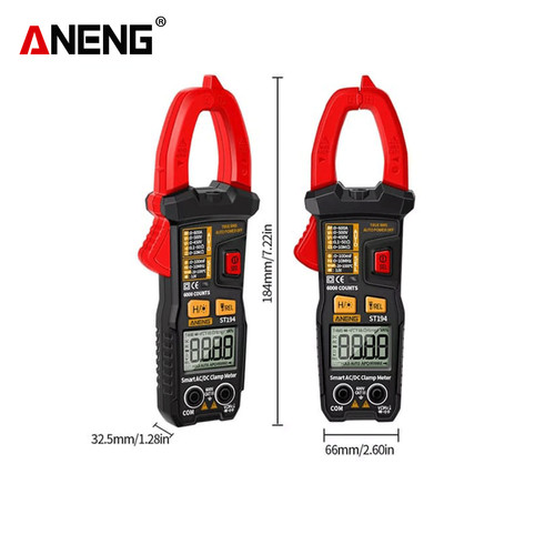 Aneng ST194 Digital 6000 Counts Multimeter Clamp Meter DC/AC Original