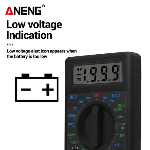 Aneng DT830X Multimeter Pengukur Amper Ohmmeter DC Current Original