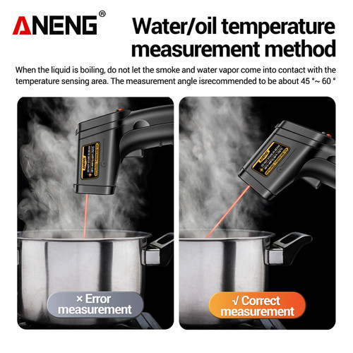 Aneng TH201 Infrared Thermometer Hygrometer Accurately Measure Temperature Original
