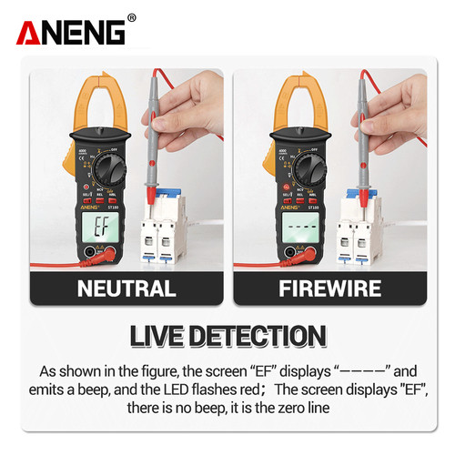 Aneng ST180 Digital Clamp Multimeter Tang Ampere 4000 Count Original