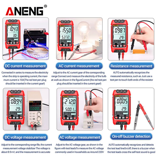 Aneng SZ01 Multimeter Digital 6000 Counts True RMS AC DC Original