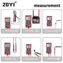 ZOYI ZT S6+ Multi meter Digital Auto Ampere AC DC Auto Capasistor AC DC Volt Resistor Buzzer Diode