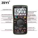 ZOYI ZT102L Digital Multitester Multimeter Industors Lengkap Kapasitor