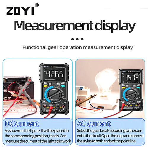 ZOYI ZT-M1 Tester Capasitor 80 MicroFarad Multimeter Avometer Battery
