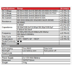 ZOYI ZT-102A Upgrade Auto Multimeter Digital Avometer Multitester Ori