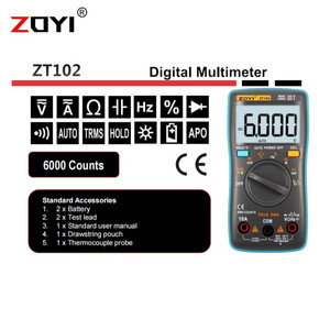 ZOYI ZT-102 True RMS Multimeter Multitester Digital Avometer Original