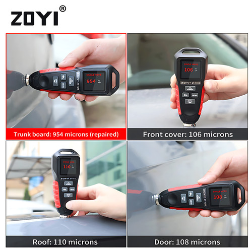 ZOYI ZT-TC13 Coating Thickness Gauge Alat Ukur Ketebalan Cat